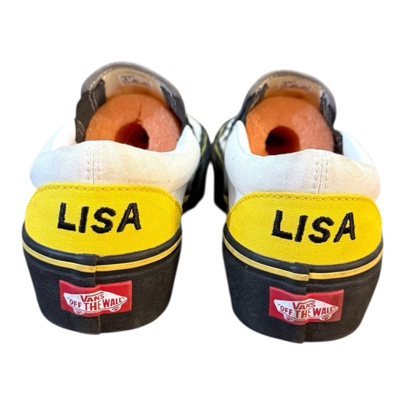 Vans Custom Classic Slip-On Sneakers Limited Edition Bee Pattern Women’s Size 8 - Picture 2 of 8